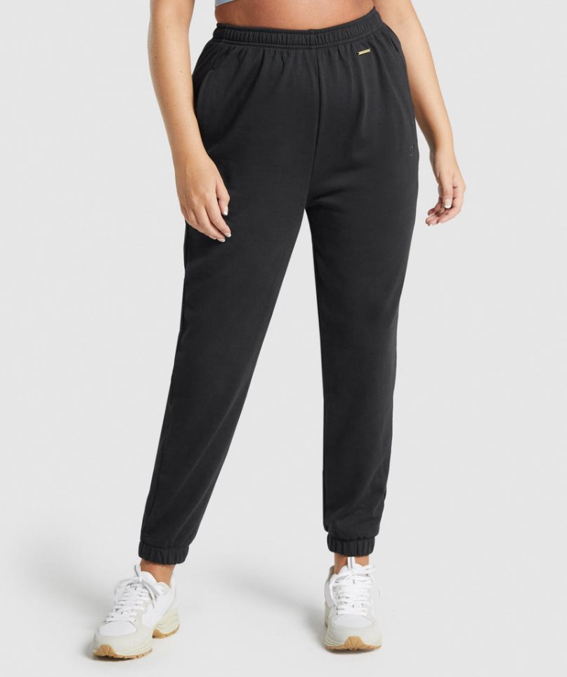 Spodnie Do Biegania Gymshark Whitney Loose Damskie Czarne | PL 234RNB